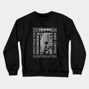 Political Social Theme Crewneck Sweatshirt